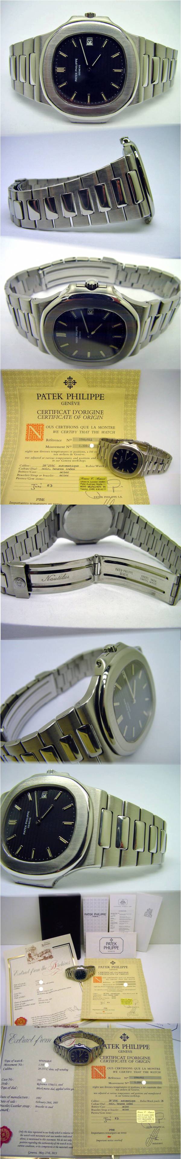 Patek Philippe NAUTILUS JUMBO Referenz 3700|11A